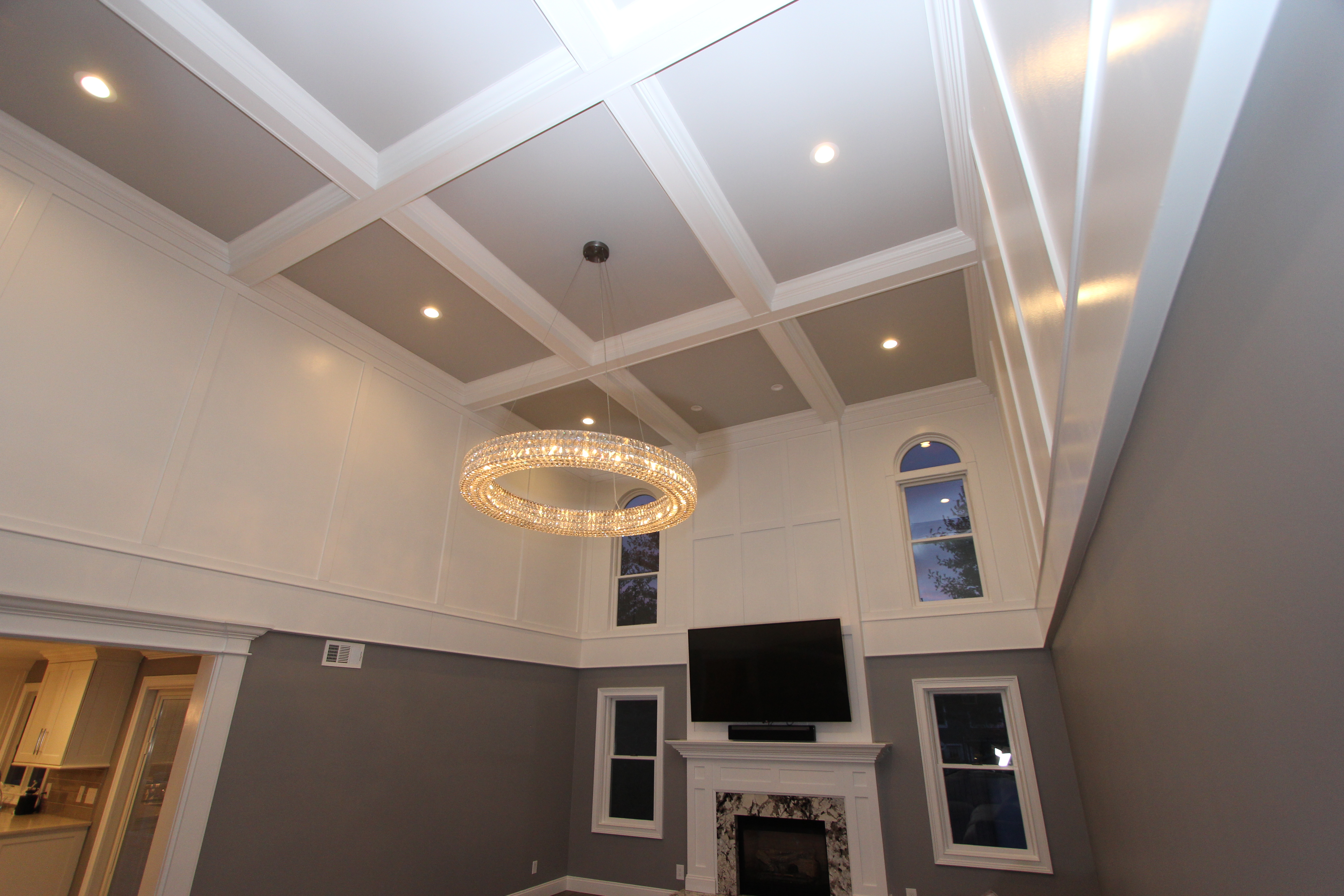 Coffered Ceiling Lighting